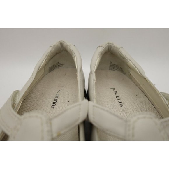 PW Minor Tia Beige Leather Adjustable Slip On Driving Loafers Shoes Womens 6.5 M - Picture 7 of 11